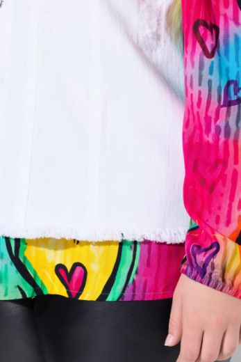 Plus size veliki brojevi Prsluk od trapera za punije
