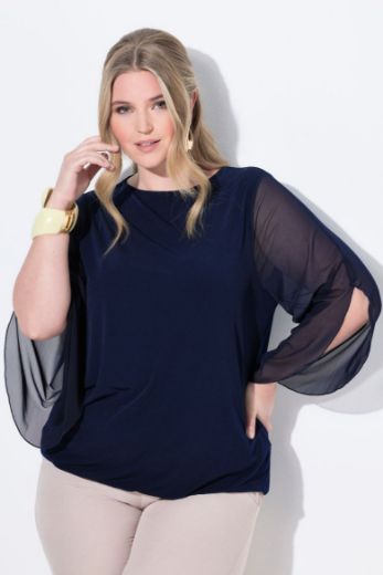 Plus size veliki brojevi Bluza mrežasta za punije