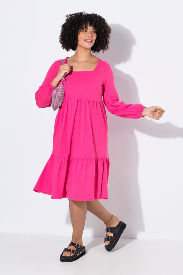 Plus size veliki brojevi Haljina sa širokim rukavima za punije