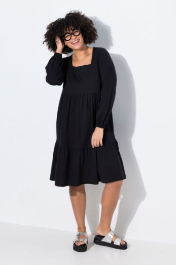 Plus size veliki brojevi Haljina sa širokim rukavima za punije
