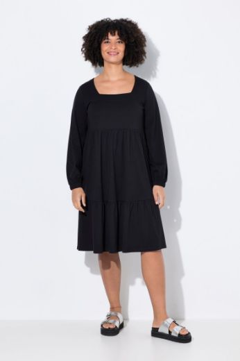 Plus size veliki brojevi Haljina sa širokim rukavima za punije