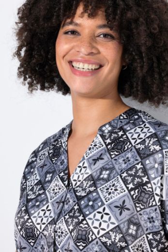 Plus size veliki brojevi Bluza od satena za punije