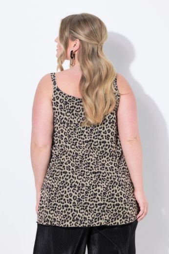Plus size veliki brojevi Majica bez rukava s leopard uzorkom za punije