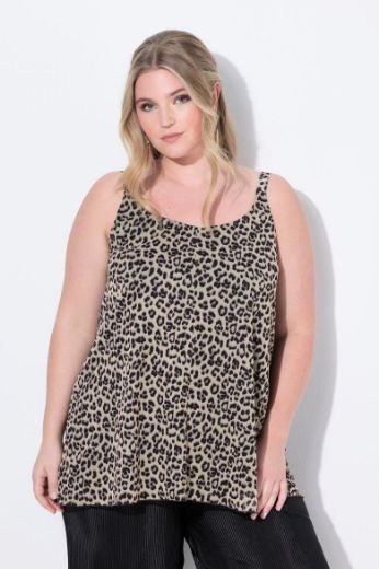 Plus size veliki brojevi Majica bez rukava s leopard uzorkom za punije