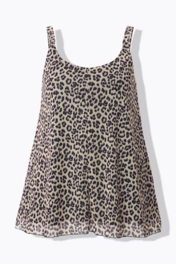 Plus size veliki brojevi Majica bez rukava s leopard uzorkom za punije
