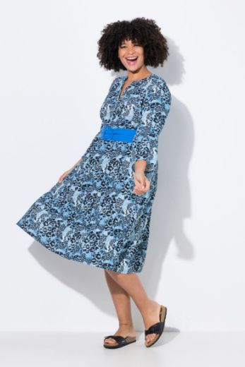 Plus size veliki brojevi Haljina s leopard uzorkom za punije
