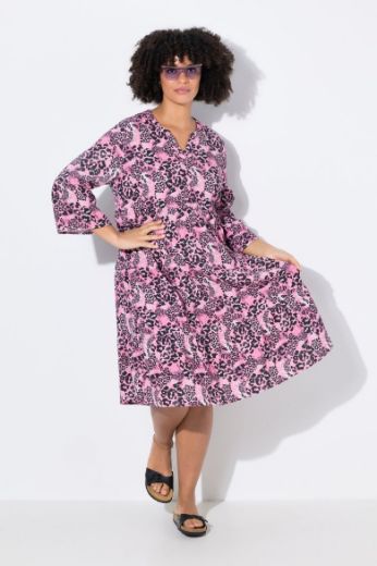 Plus size veliki brojevi Haljina s leopard uzorkom za punije