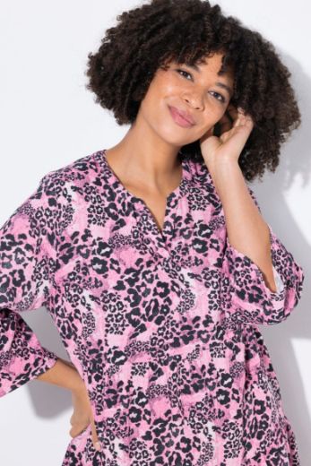 Plus size veliki brojevi Haljina s leopard uzorkom za punije