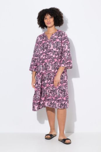 Plus size veliki brojevi Haljina s leopard uzorkom za punije