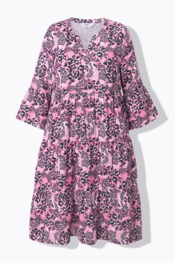 Plus size veliki brojevi Haljina s leopard uzorkom za punije