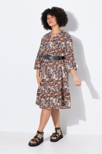 Plus size veliki brojevi Haljina s leopard uzorkom za punije