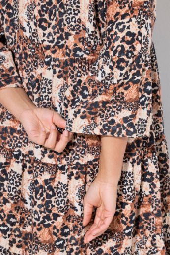 Plus size veliki brojevi Haljina s leopard uzorkom za punije
