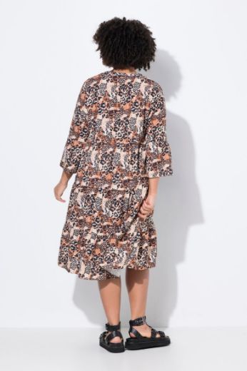 Plus size veliki brojevi Haljina s leopard uzorkom za punije