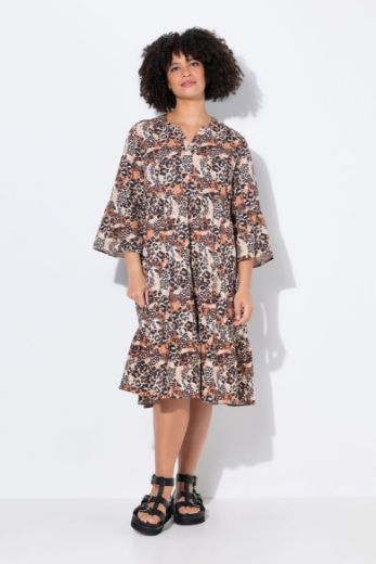 Plus size veliki brojevi Haljina s leopard uzorkom za punije