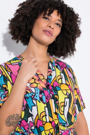 Plus size veliki brojevi Haljina šarenog printa za punije