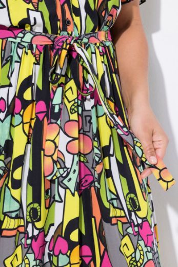 Plus size veliki brojevi Haljina šarenog printa za punije