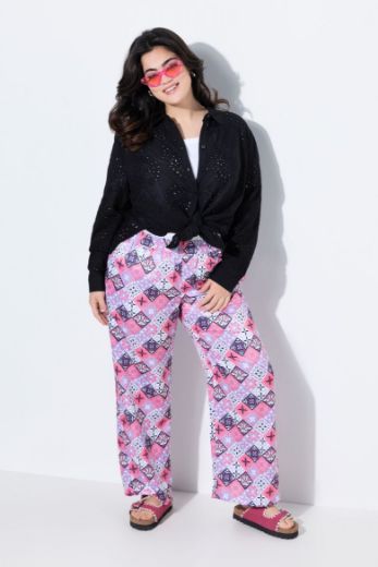 Plus size veliki brojevi Hlače širokih ravnih nogavica za punije
