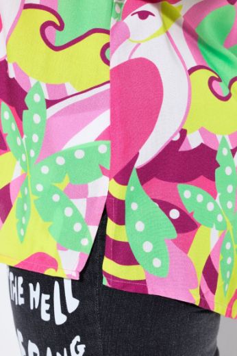Plus size veliki brojevi Bluza s uzorkom papige za punije