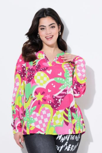 Plus size veliki brojevi Bluza s uzorkom papige za punije