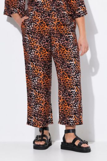Plus size veliki brojevi Hlače ravnih nogavica s leopard uzorkom za punije