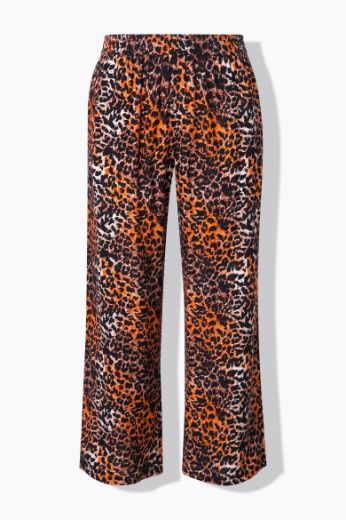 Plus size veliki brojevi Hlače ravnih nogavica s leopard uzorkom za punije