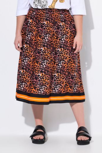 Plus size veliki brojevi Suknja s leopard uzorkom za punije