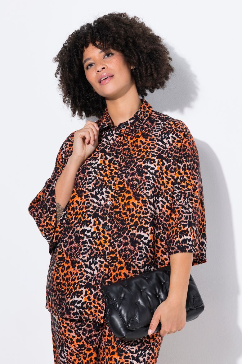 Plus size veliki brojevi Bluza s leopard uzorkom za punije