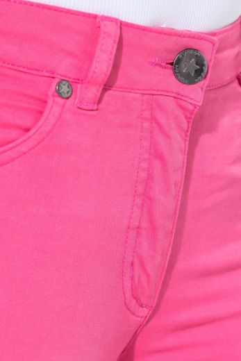 Plus size veliki brojevi Traperice skraćenih ravnih nogavica za punije