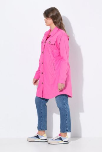 Plus size veliki brojevi Bluza dugih rukava na kopčanje dužeg kroja za punije