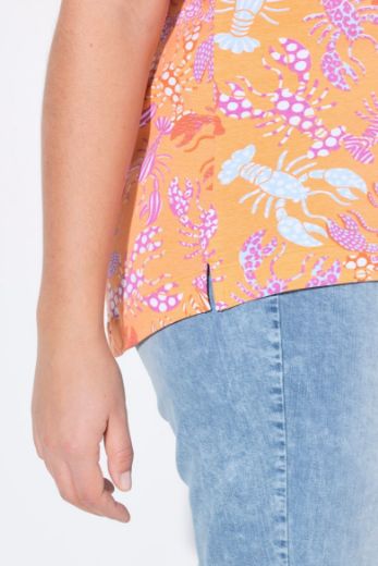 Plus size veliki brojevi Majica kratkih rukava V ovratnika za punije