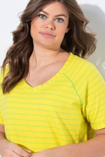 Plus size veliki brojevi Majica kratkih rukava V ovratnika za punije
