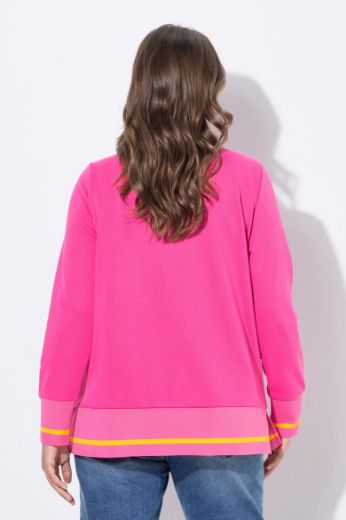 Plus size veliki brojevi Majica dugih rukava V ovratnika za punije