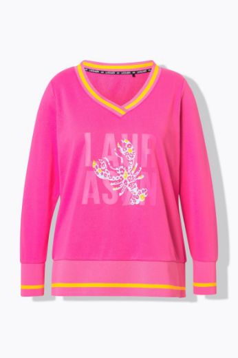 Plus size veliki brojevi Majica dugih rukava V ovratnika za punije