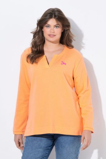 Plus size veliki brojevi Majica dugih rukava V ovratnika za punije