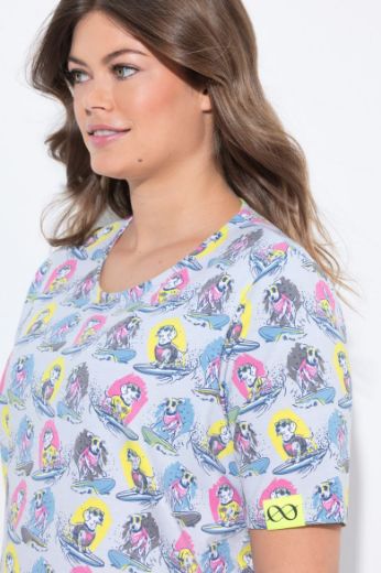 Plus size veliki brojevi Majica kratkih rukava okruglog ovratnika za punije