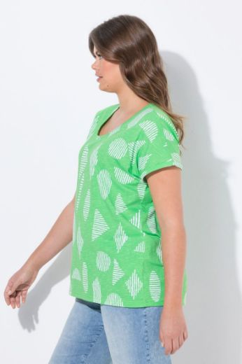 Plus size veliki brojevi Majica kratkih rukava okruglog ovratnika za punije