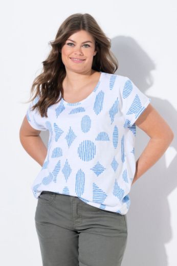 Plus size veliki brojevi Majica kratkih rukava okruglog ovratnika za punije