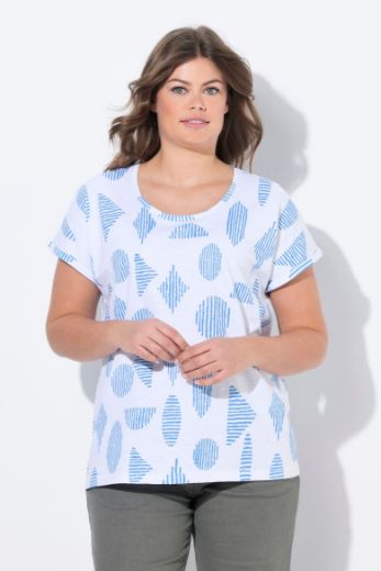 Plus size veliki brojevi Majica kratkih rukava okruglog ovratnika za punije