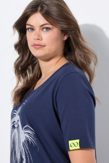 Plus size veliki brojevi Majica kratkih rukava okruglog ovratnika za punije