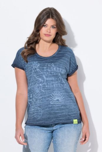 Plus size veliki brojevi Majica kratkih rukava okruglog ovratnika za punije