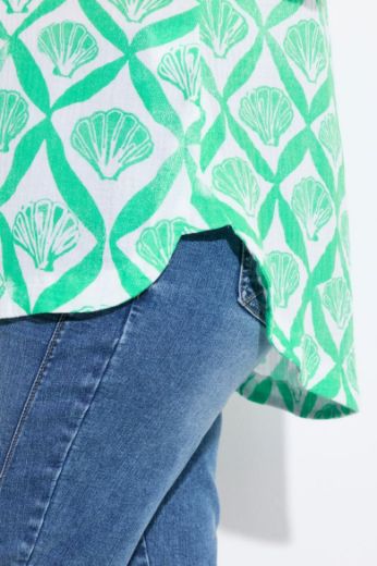 Plus size veliki brojevi Bluza 3/4 rukava V ovratnika za punije