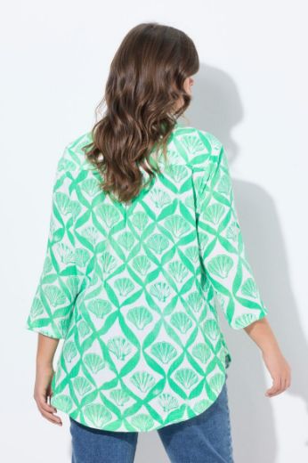 Plus size veliki brojevi Bluza 3/4 rukava V ovratnika za punije