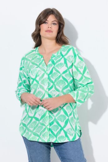 Plus size veliki brojevi Bluza 3/4 rukava V ovratnika za punije