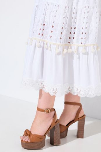 Plus size veliki brojevi Haljina boho s ukrasnim vezom za punije