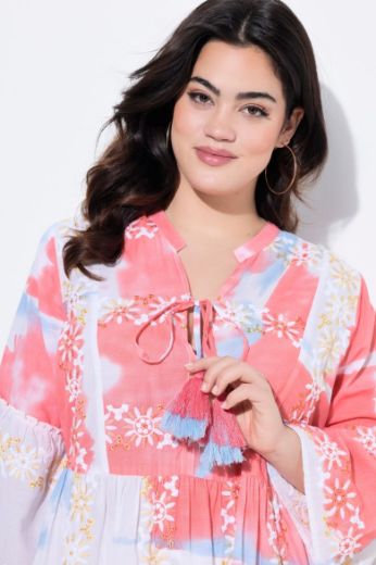 Plus size veliki brojevi Bluza s ukrasnim vezom za punije