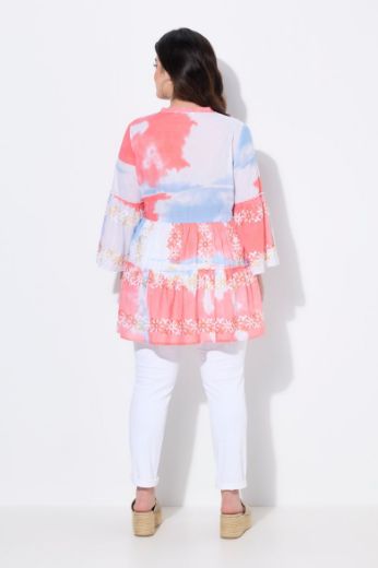 Plus size veliki brojevi Bluza s ukrasnim vezom za punije