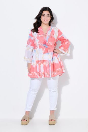 Plus size veliki brojevi Bluza s ukrasnim vezom za punije