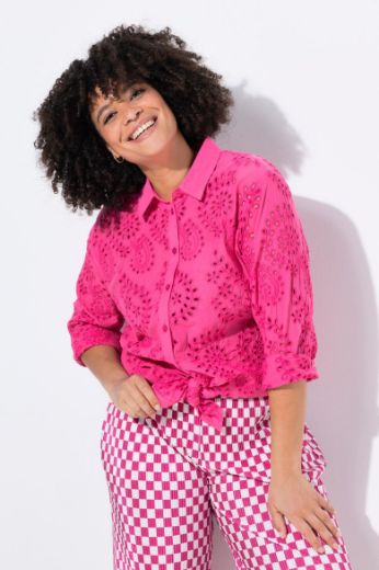 Plus size veliki brojevi Bluza s  ukrasnim vezom za punije