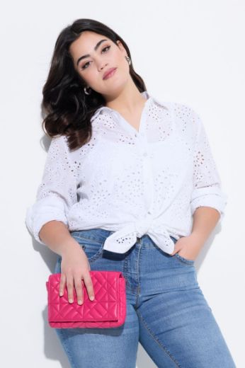Plus size veliki brojevi Bluza s  ukrasnim vezom za punije