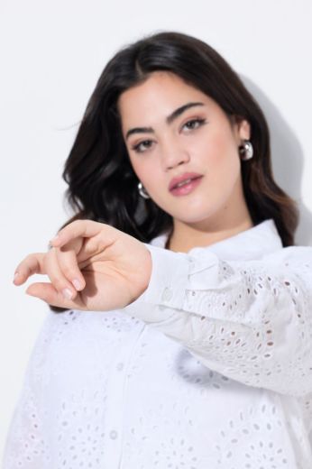 Plus size veliki brojevi Bluza s  ukrasnim vezom za punije